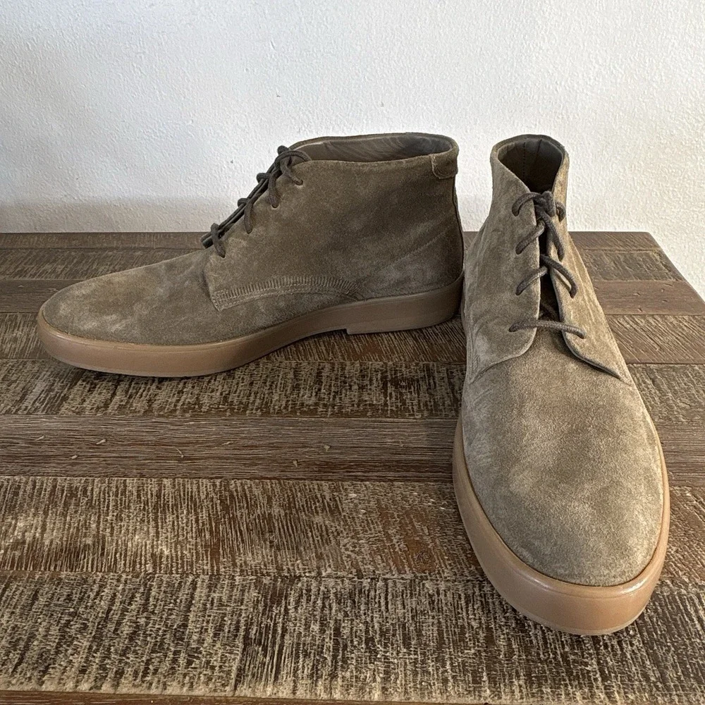 Allen Edmonds Driggs Suede Chukka Boots 9.5 US 43.5 EU Lace Up Comfort Green